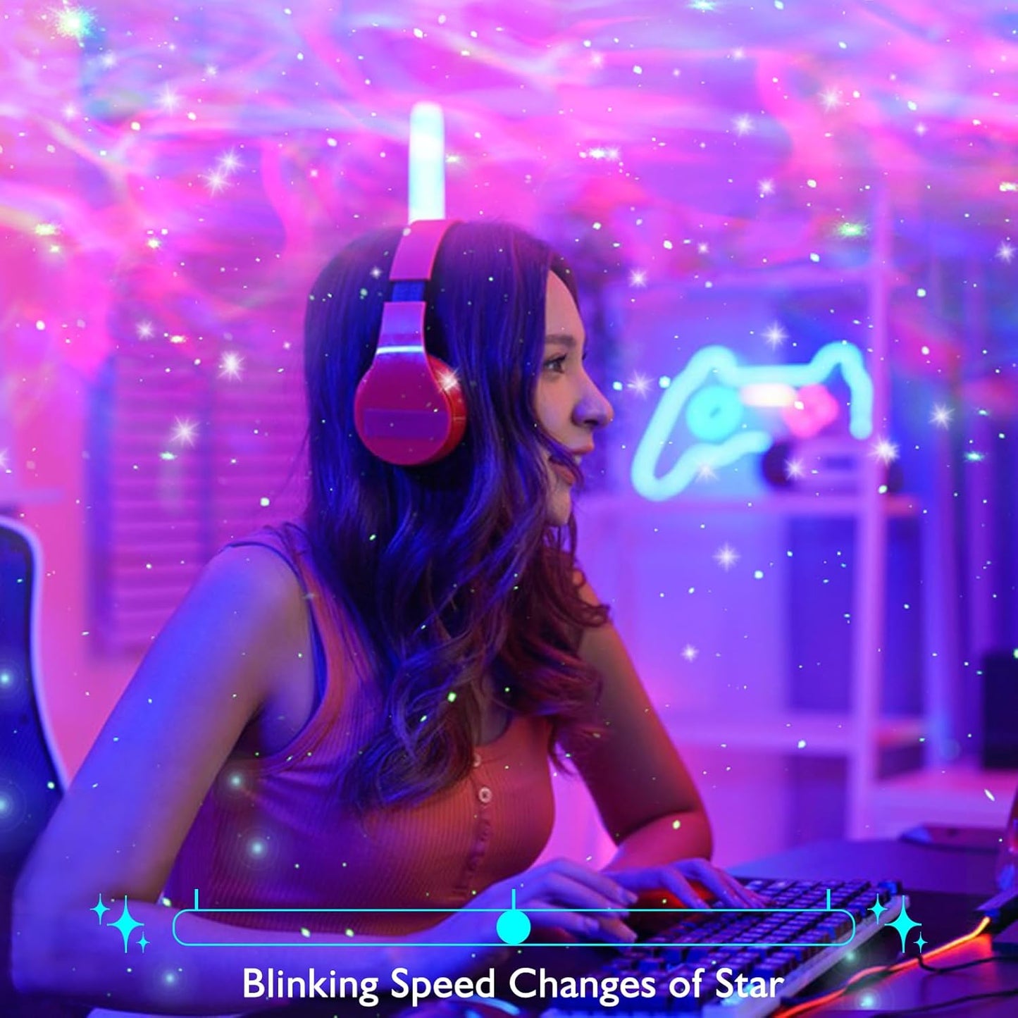 KKUP2U Astronaut Galaxy Projector – LED Starry Night Light