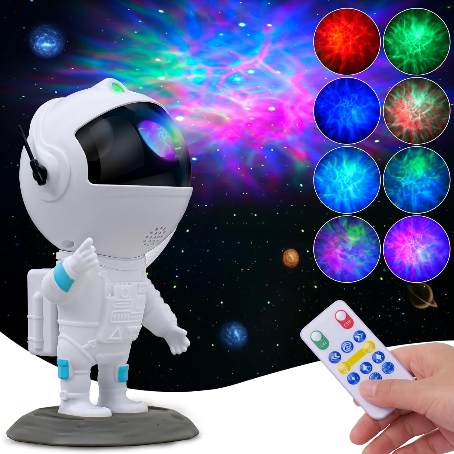 KKUP2U Astronaut Galaxy Projector – LED Starry Night Light